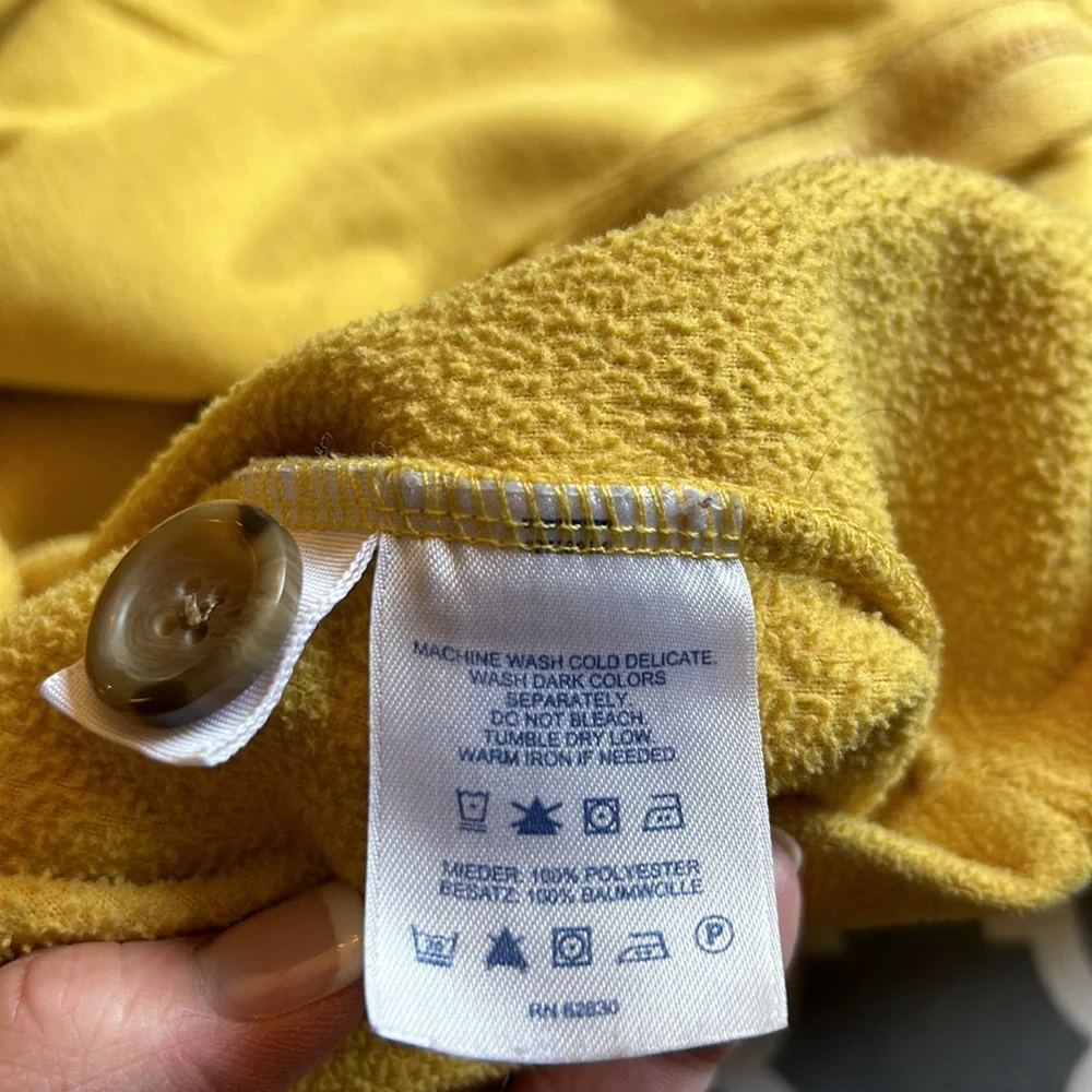 Lands' End Ribbed cowl neck fleece Jacket szL - Picture 10 of 11